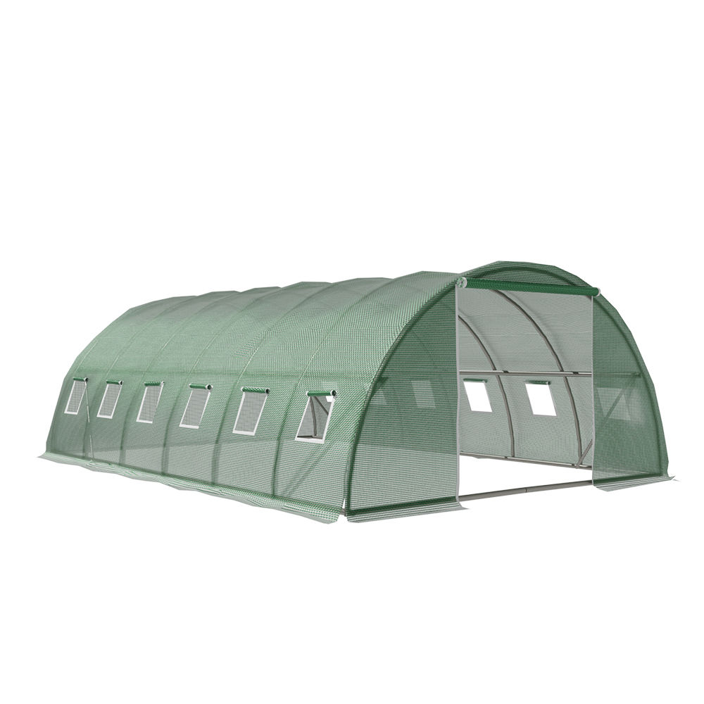 Green Fingers Greenhouse 6x4x2M Walk in Green House Tunnel Plant Garden Shed