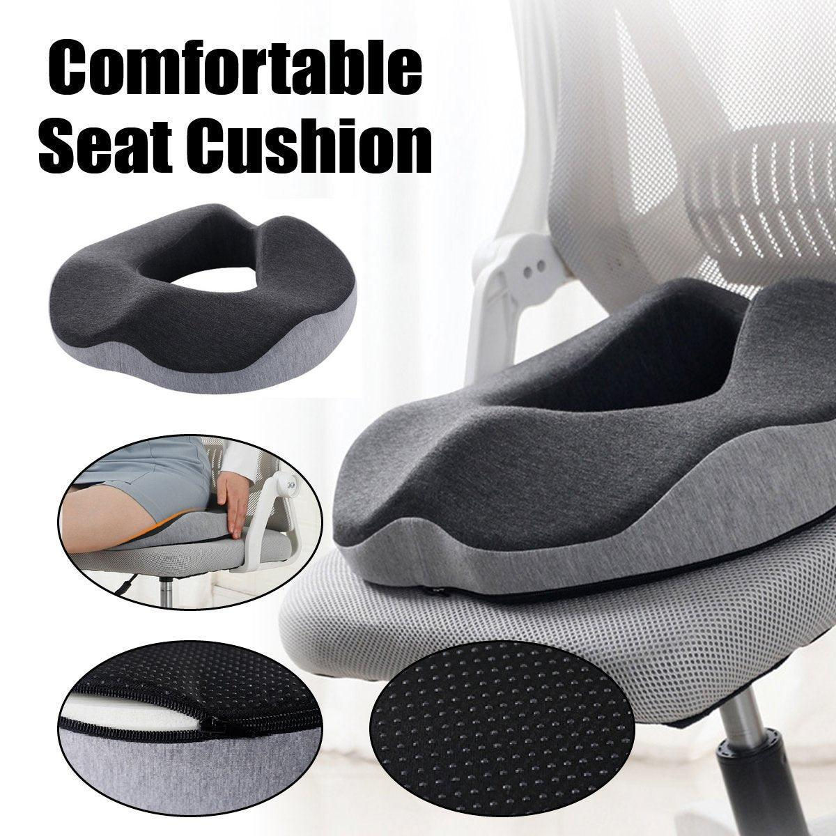 Memory Foam Seat Cushion Breathable Comfort Pad for Office Chair