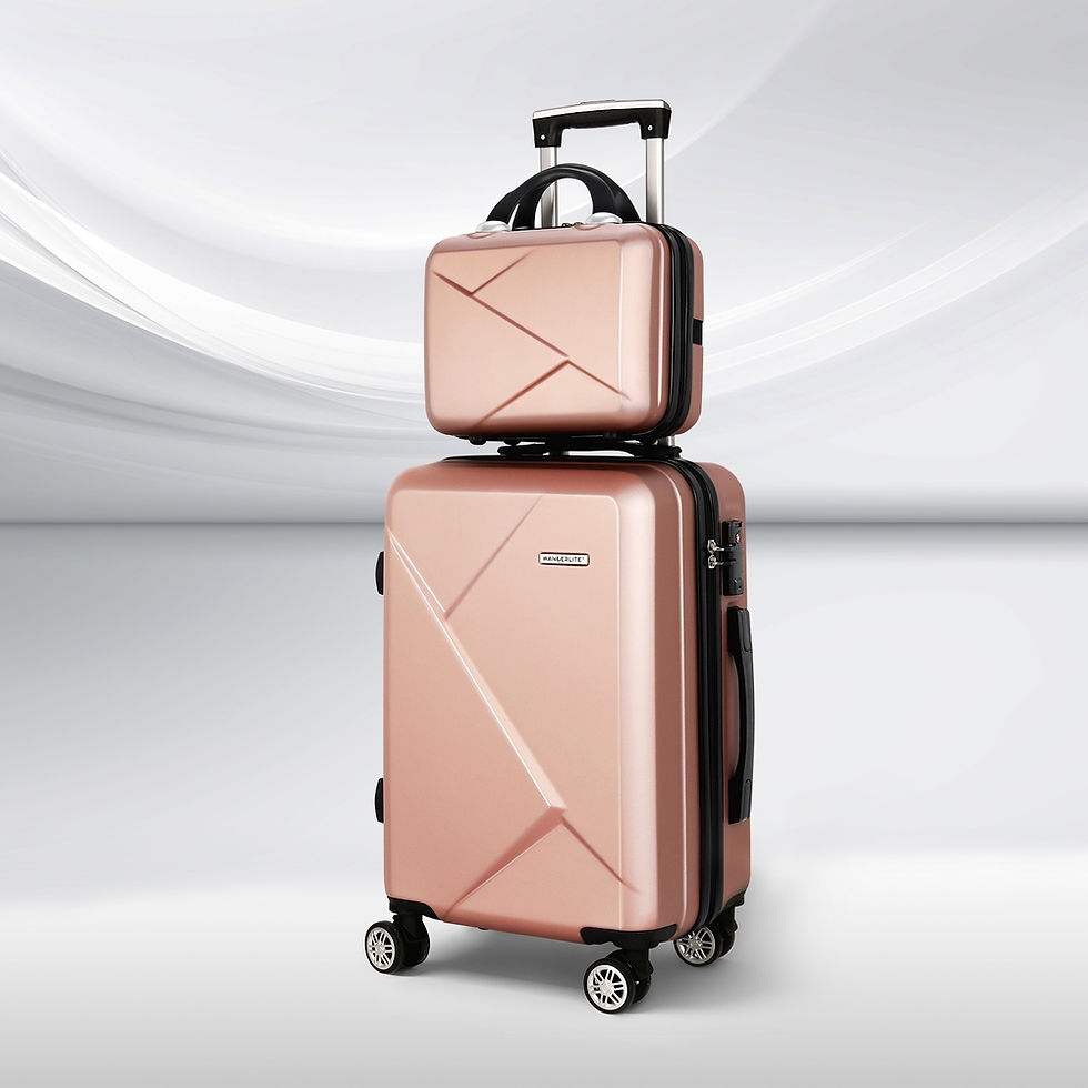 Wanderlite 2Set 20 Inch Luggage Case with 12 Inch Handheld Luggage Box Hard