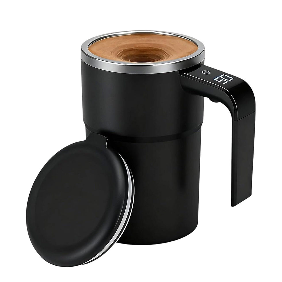 Self-Stirring Magnetic Coffee Mug with Temperature Display,Automatic Mixing for