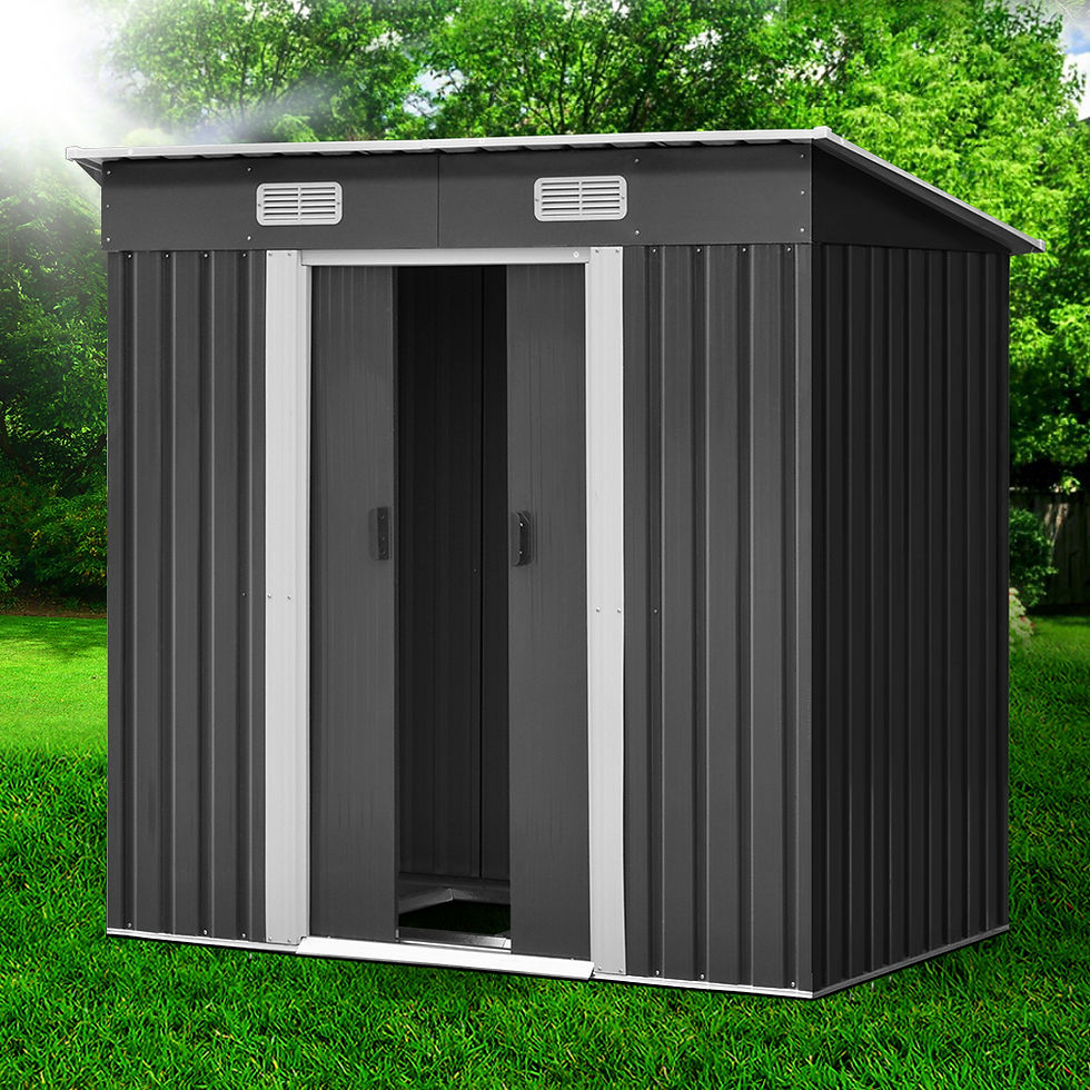 Giantz Garden Shed 1.94x1.21M w/Metal Base Sheds Outdoor Storage Tool Steel