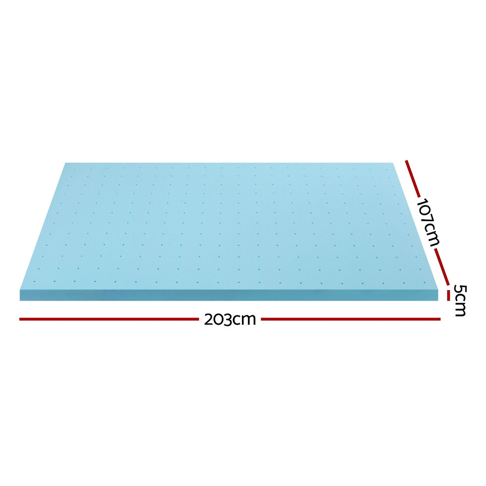Giselle Bedding Memory Foam Mattress Topper Ventilated Cool Gel 5cm King Single – alternate product view 2