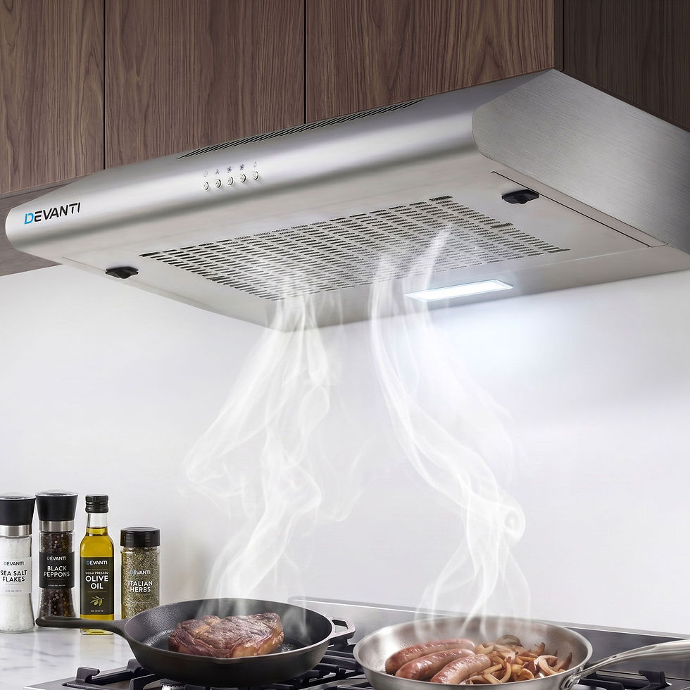 Devanti 600mm Range Hood 60cm Rangehood Stainless Steel
