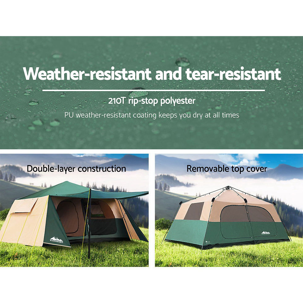 Thumbnail: Weisshorn Instant Up Camping Tent 8 Person Pop up Tents Family Hiking Dome Camp – alternate product view 4