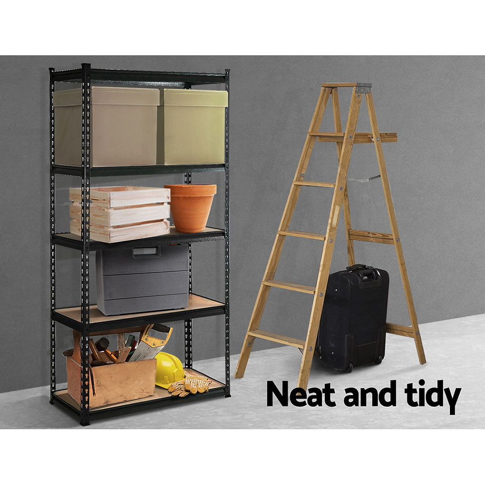 Thumbnail: Giantz 1.8M Garage Shelving Warehouse Rack Pallet Racking Storage Shelve Black – alternate product view 3