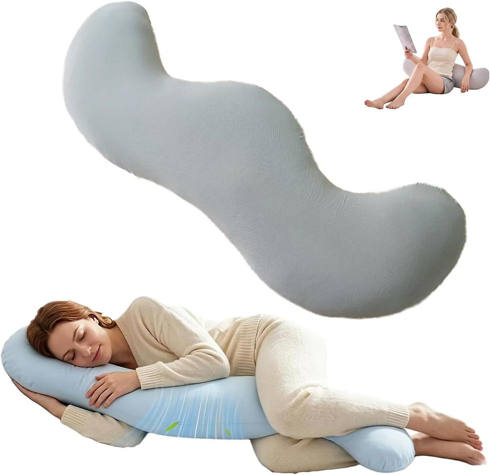 Pea Pod Shape Body Pillow for Adults Full-Body Support Side Sleeper Pillow