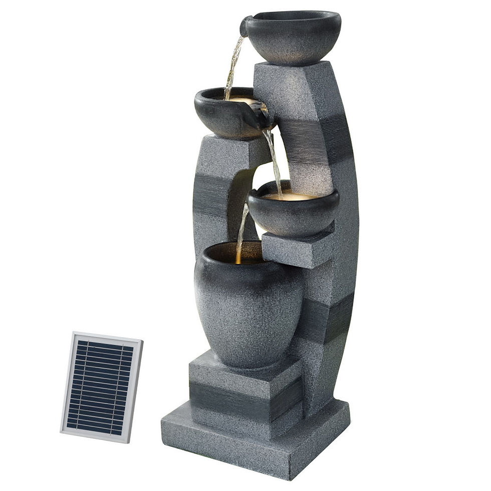 Gardeon Solar Fountain Water Feature Outdoor Fountain Indoor 4-Tier Bowl - product image