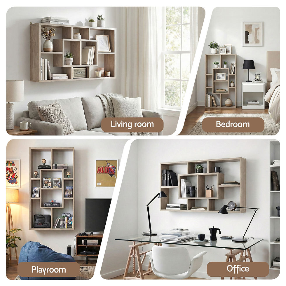 Thumbnail: Artiss Floating Wall Shelves Bookshelf Wood – alternate product view 7
