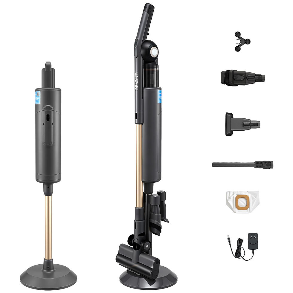 Devanti Cordless Vacuum Cleaner with Auto-Empty Dust Station, 18kPa Powerful Suc