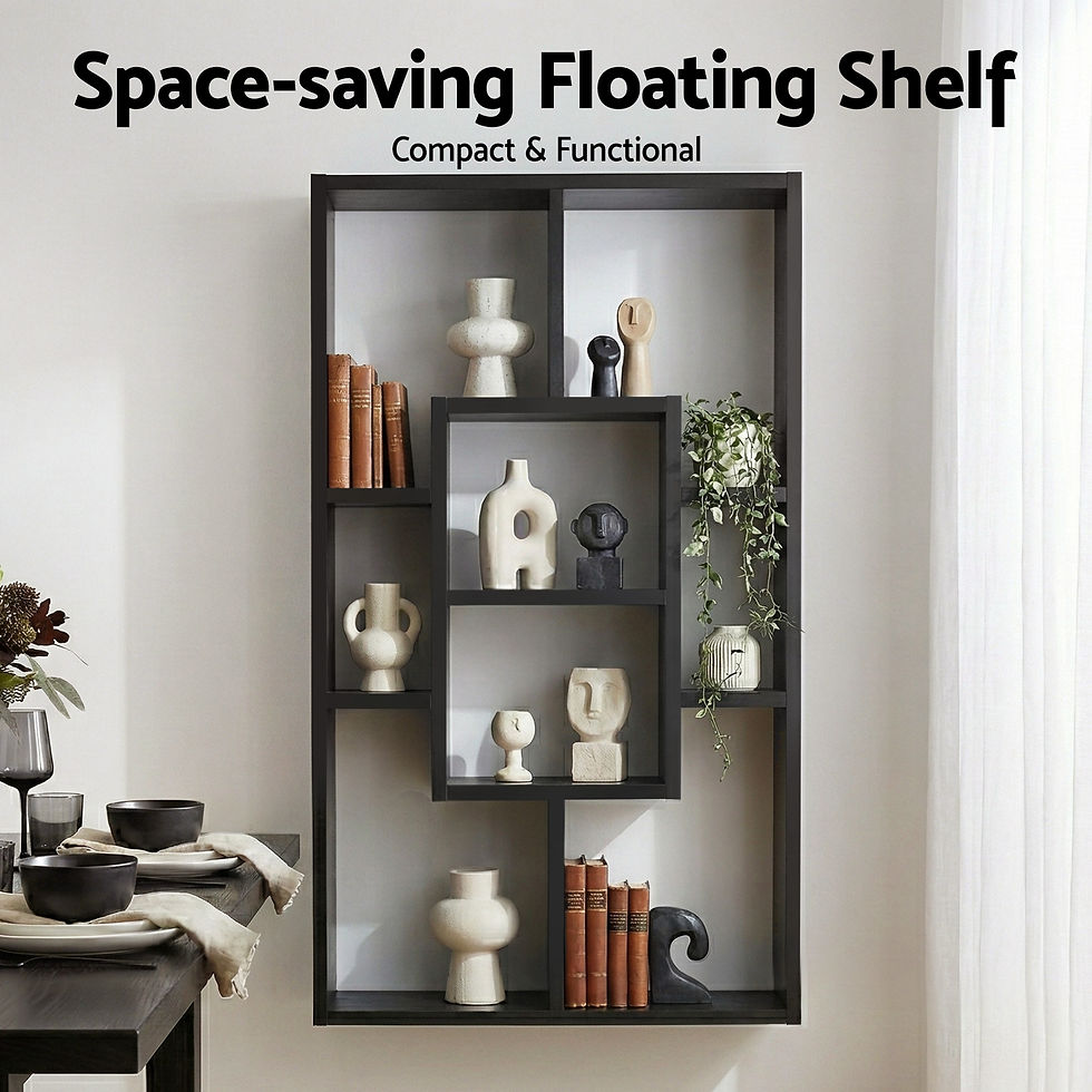 Thumbnail: Artiss Floating Wall Shelves Bookshelf Black – alternate product view 5