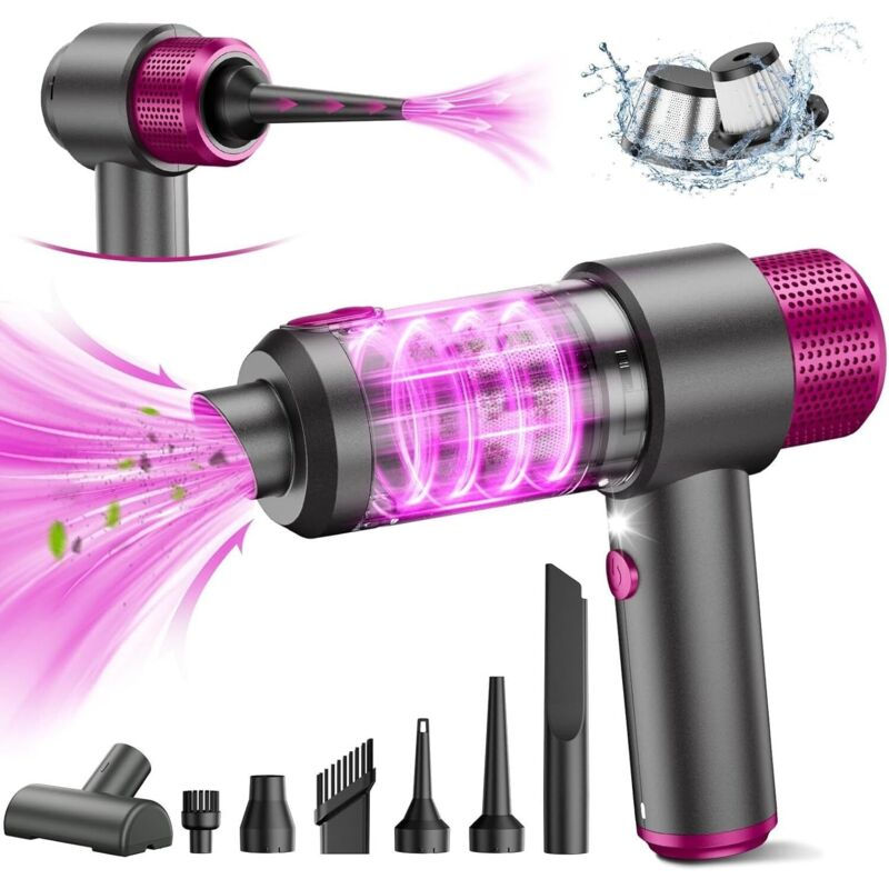 4-In-1 Powerful Cordless Car Vacuum Cleaner, 15Kpa Mini Cordless Handheld Vacuum
