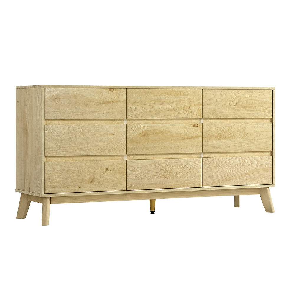Thumbnail: Artiss 9 Chest of Drawers Tallboy Cabinet - XAVI Pine – alternate product view 3