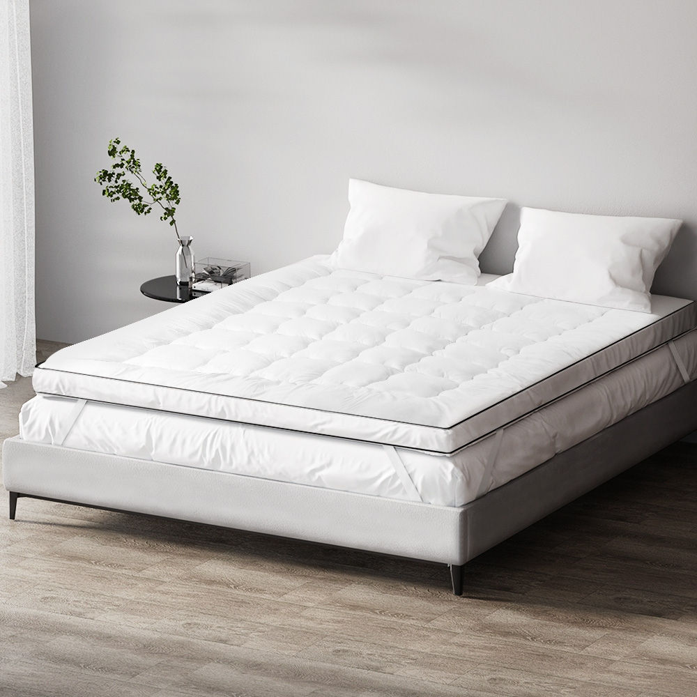 Giselle Bedding Pillowtop Mattress Topper 5cm Thick Mattress Pad for Back Pain