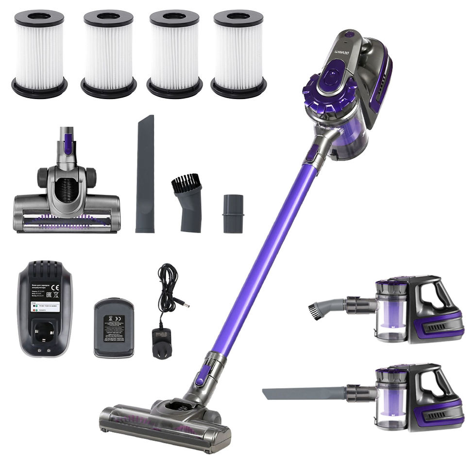 Devanti Stick Vacuum Cleaner Cordless HEPA Filter Purple