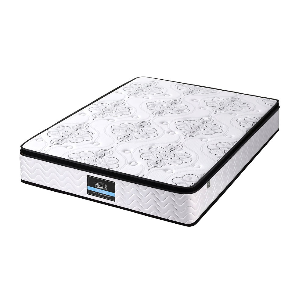 Giselle Bedding Double Mattress 30cm Pocket Spring Euro Top Medium Firm Foam – alternate product view 2