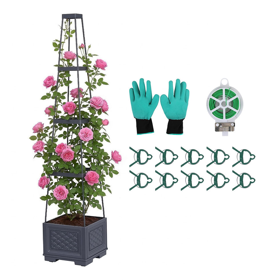 Green Fingers Self Watering Planter with Trellis Adjustable Height Modular