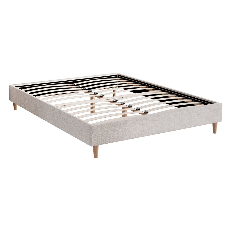 Artiss Bed Frame Queen Size Beige ZORA – alternate product view 2