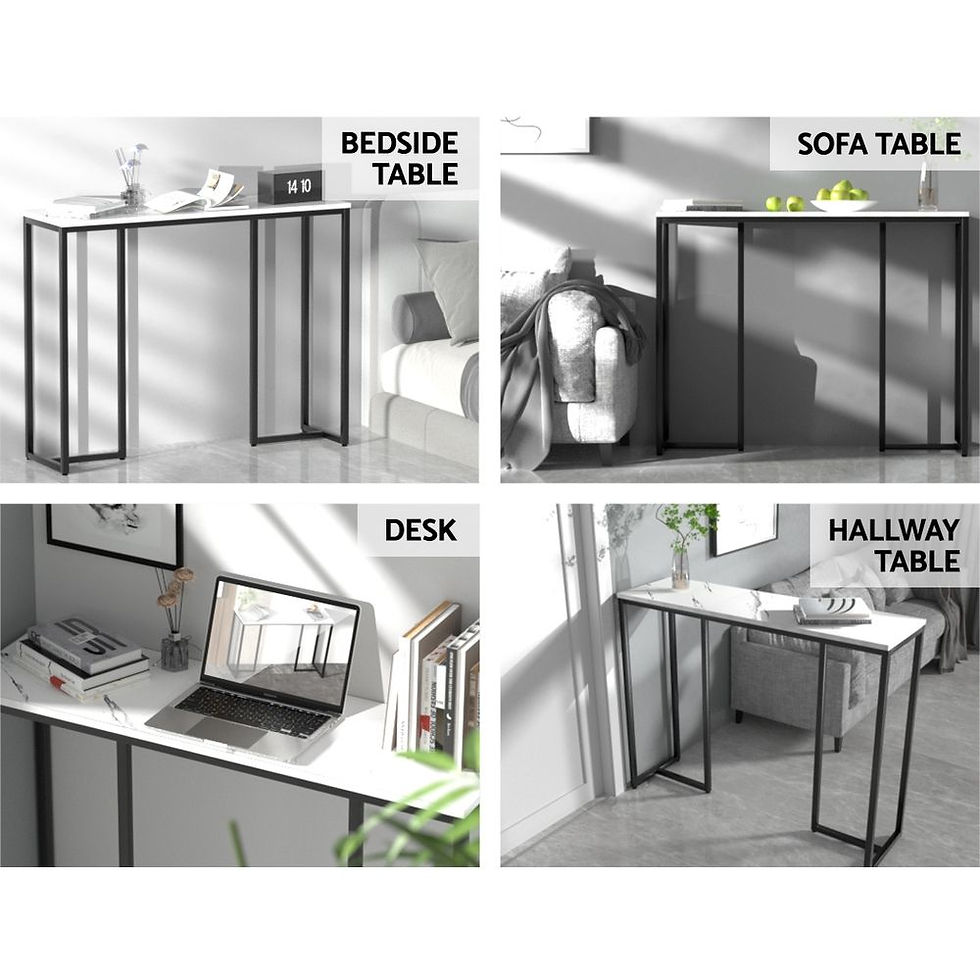 Thumbnail: Artiss Console Table Marble Effect Frenisha – alternate product view 8