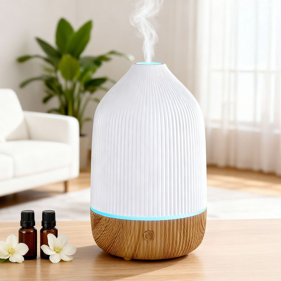 Devanti Ultrasonic Aroma Diffuser Aromatherapy 100ml LED Lights Iron Humidifier