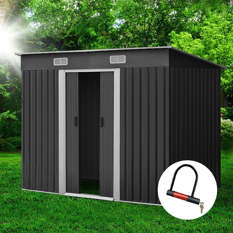 Giantz Garden Shed 2.38x1.31M Sheds Outdoor Storage Tool Metal Workshop Shelter - product image