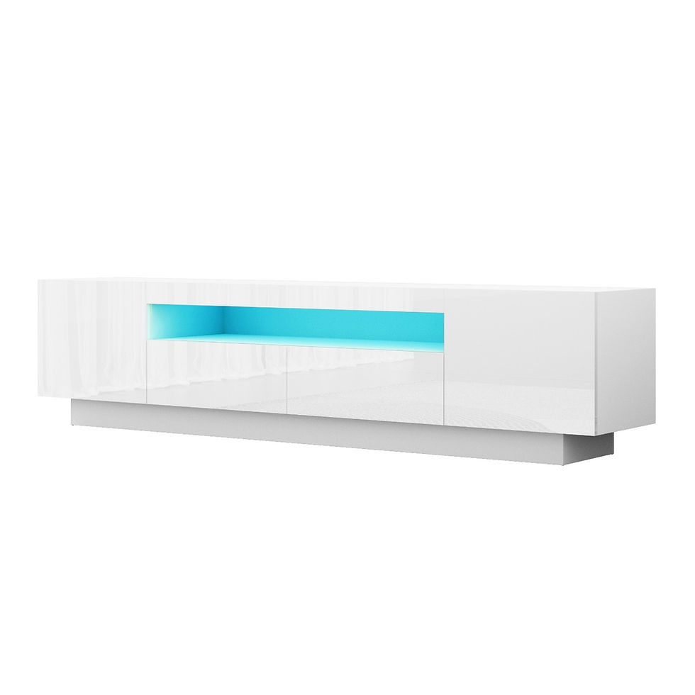 Artiss TV Unit Entertainment Unit Storage Drawer RGB LED 180cm White – alternate product view 2