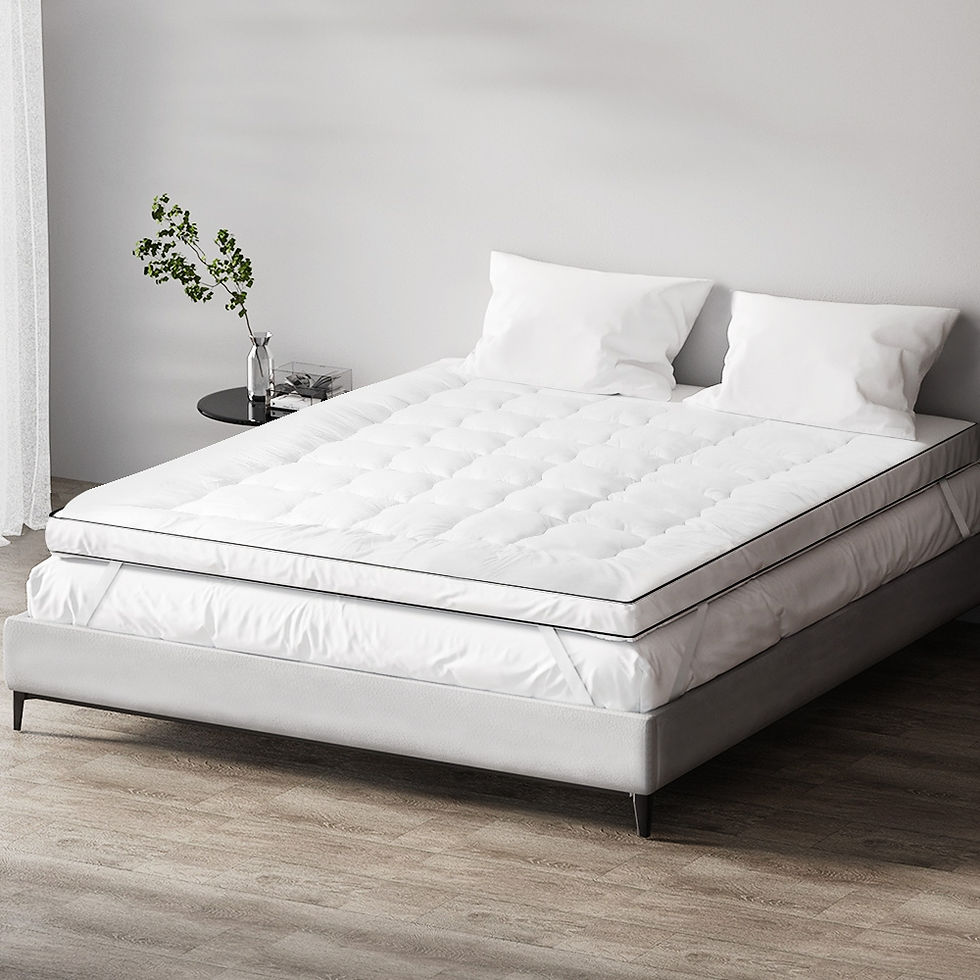 Giselle Bedding Pillowtop Mattress Topper 5cm Thick Mattress Pad for Back Pain