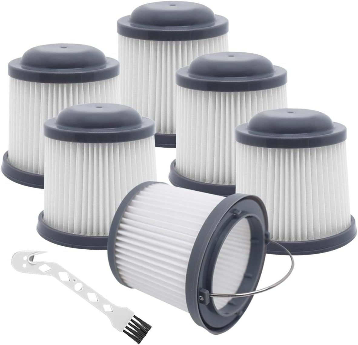 6 Pack PV110 Replacement Handheld Vacuum ilters: Compatible with Black and Decke