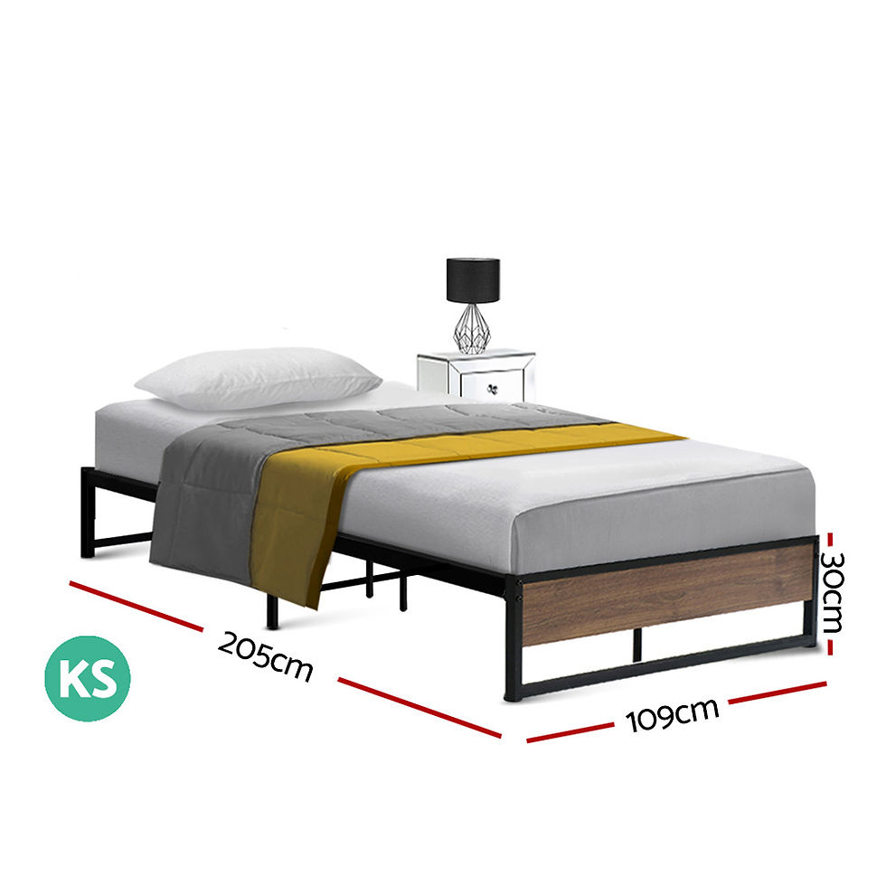 Artiss Bed Frame Metal Bed Frame Bed Base OSLO - King Single – alternate product view 2