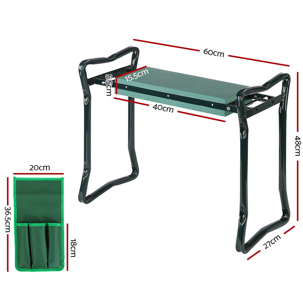 Gardeon Garden Kneeler 3-in-1 Padded Seat Stool Outdoor Bench Knee Pad Foldable – alternate product view 2