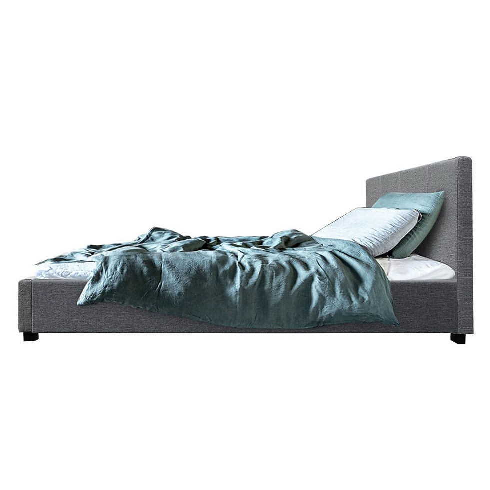 Thumbnail: Artiss Bed Frame King Single Size Gas Lift Grey NINO – alternate product view 5
