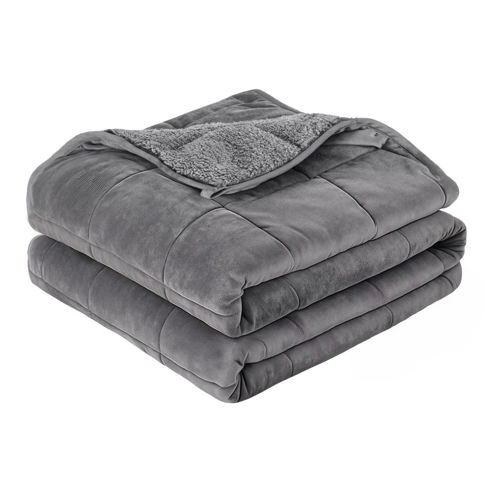 Giselle 11KG Weighted Blanket Adults Kid Anti Anxiety Gravity Blankets Sherpa
