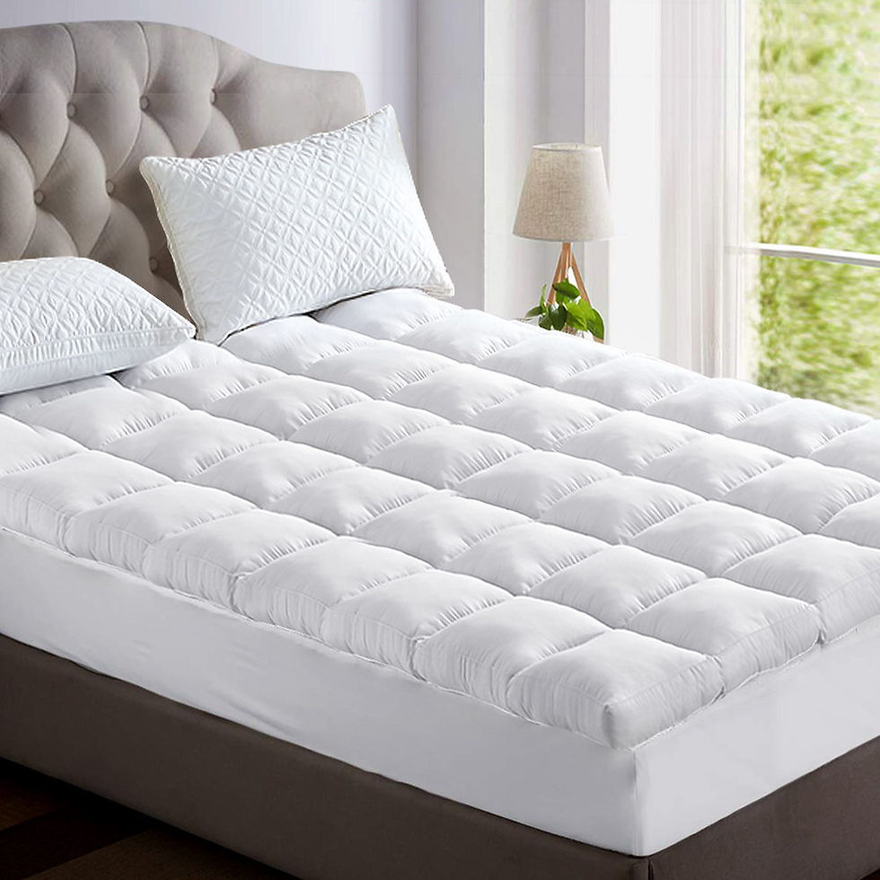 Giselle Bedding 5cm Bamboo Pillowtop Mattress Topper 1000GSM Mattress Pad for