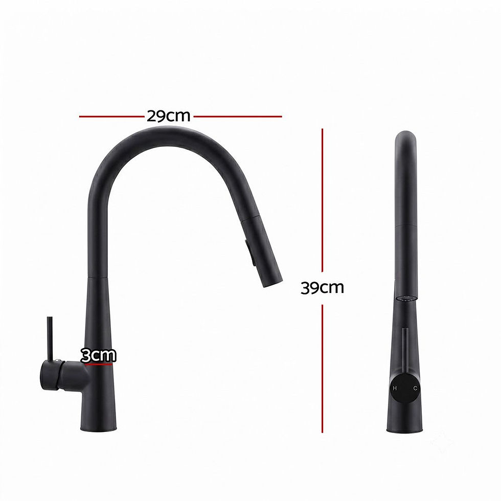 Cefito Kitchen Mixer Tap Pull Out Round 2 Mode Sink Basin Faucet Swivel WELS – alternate product view 2