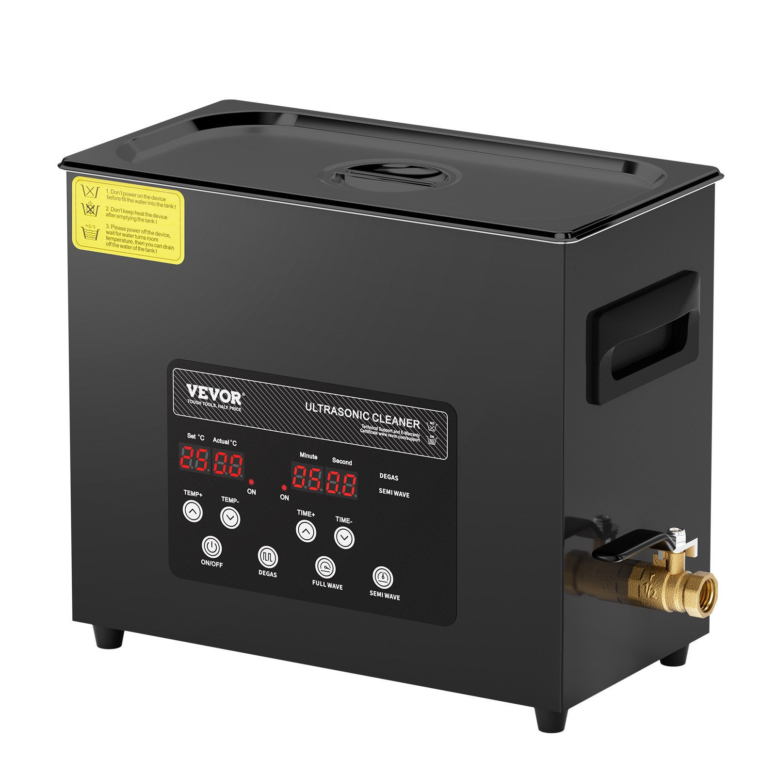 6L Ultra Sonic Cleaner, 180W Digital Ultrasonic Cleaning Machine with Gentle Mod