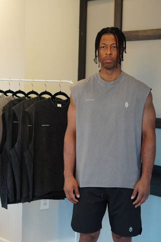 The Studio Tank - Ash Éclipse | Men's Cotton Training Tank | Aesthetics Dynasty