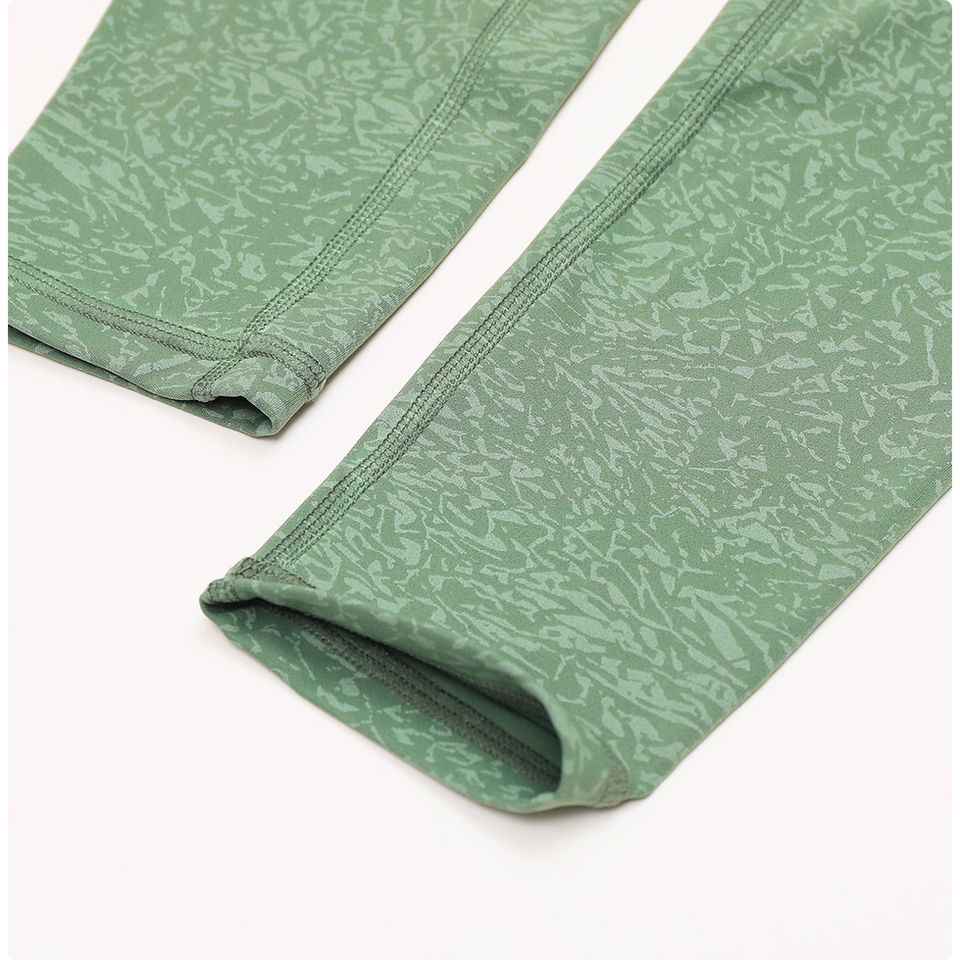 Aesthetics High-Waist Airlift Legging - Green Leopard Print