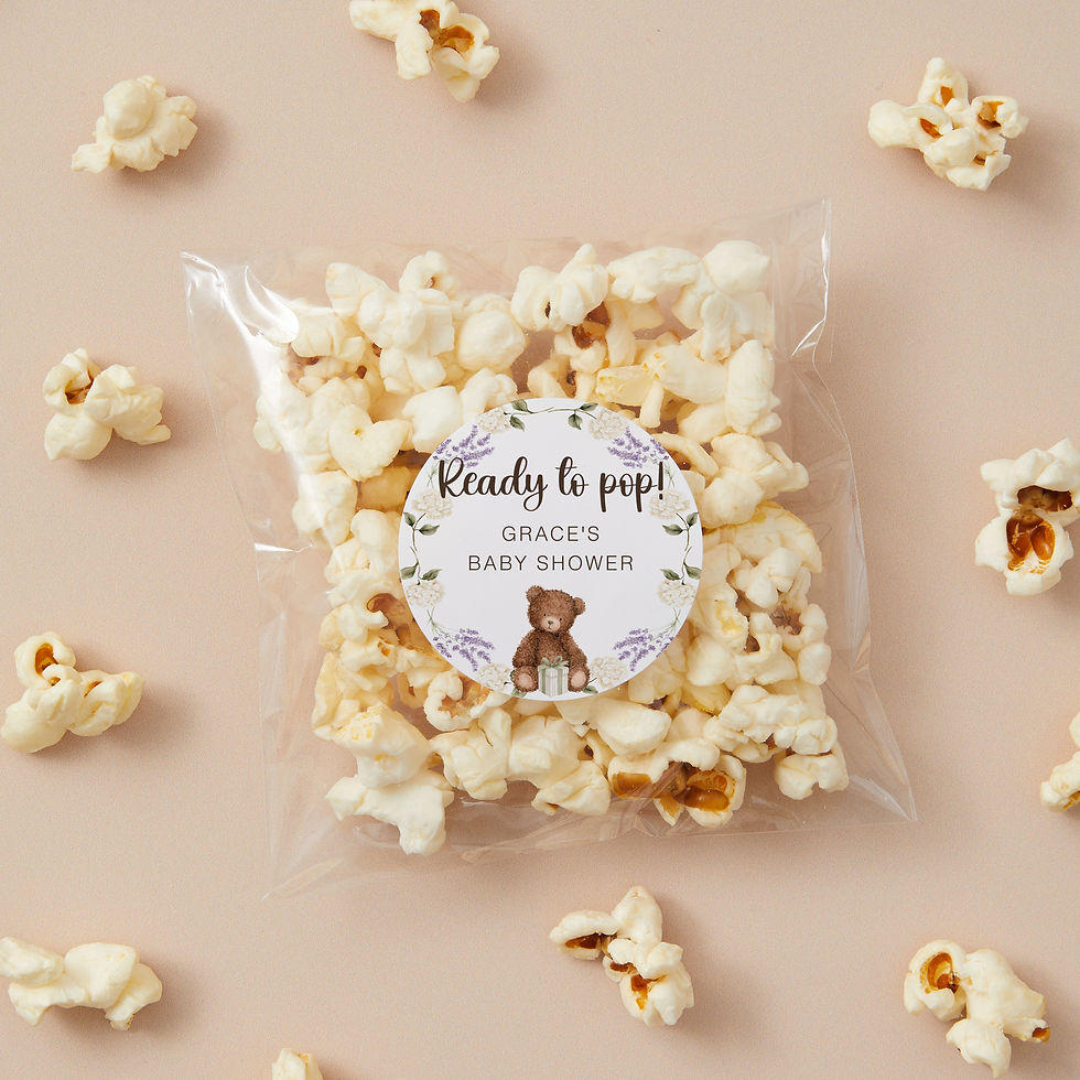 Thumbnail: Fill Your Own, Ready to Pop Teddy Bear Baby Shower Favours