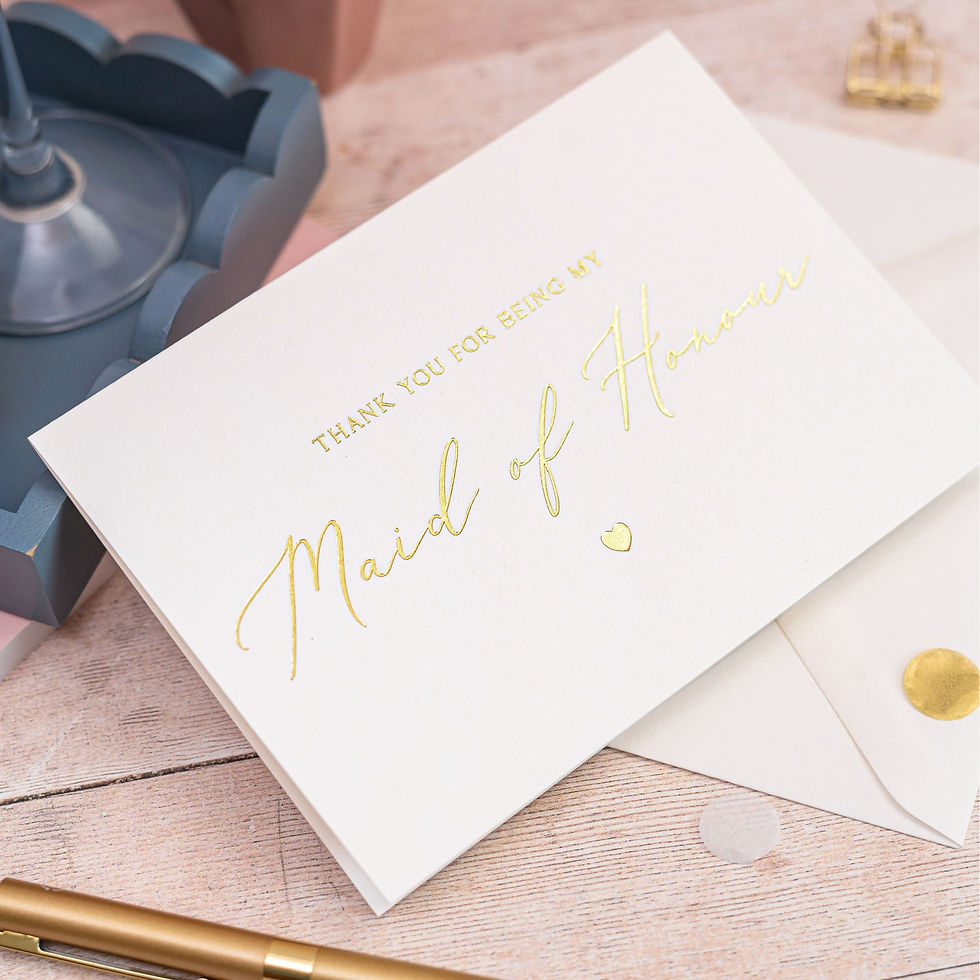Thumbnail: Thank You For Being My Maid of Honour Card
