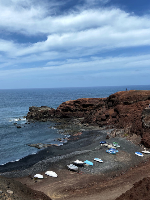 Visiter el Lago verde de Lanzarote