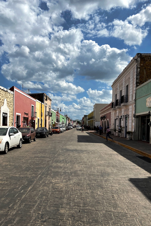 Rue colorée de Valladolid