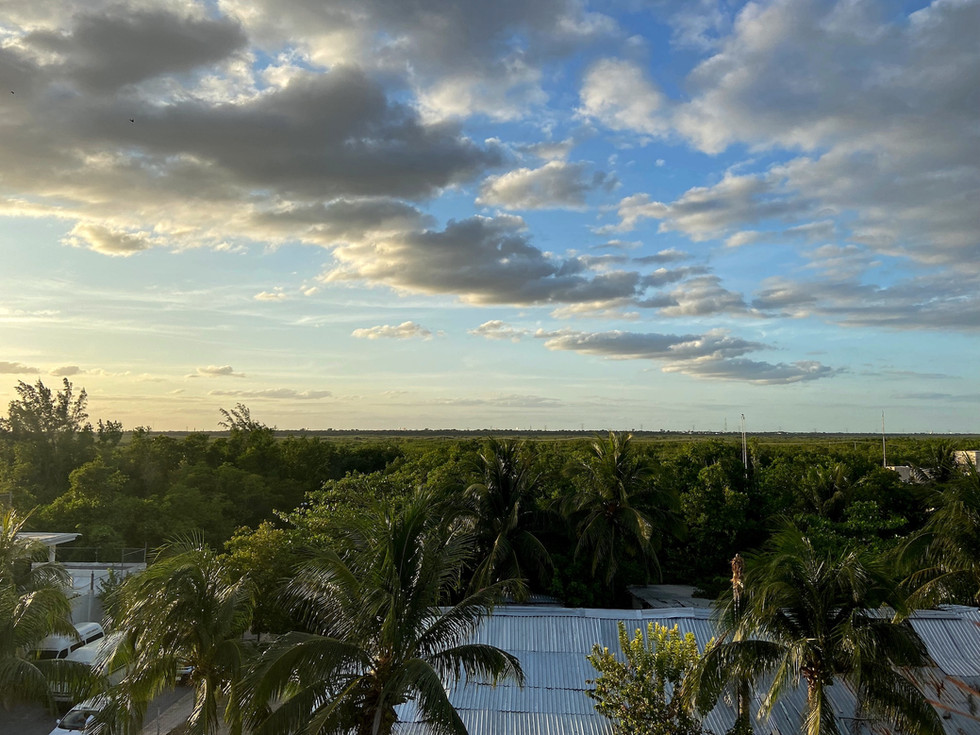 Coucher de soleil sur Holbox