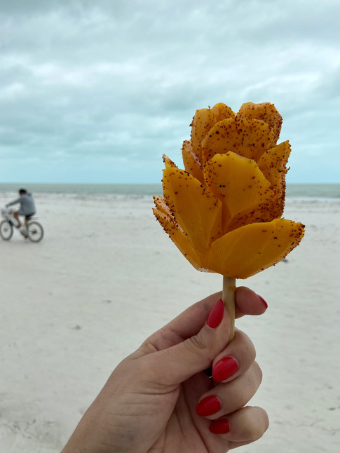 Mangue avec du Tajin