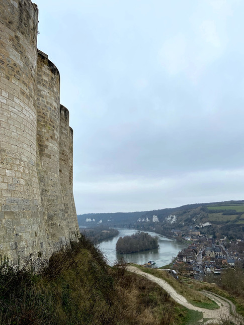 Visite du château Gaillard en Normandie