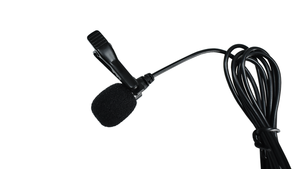 Thumbnail: W-LM2 Clip-on Omnidirectional Lavalier Mic w/ Locking 3.5mm TRS connector(Black)