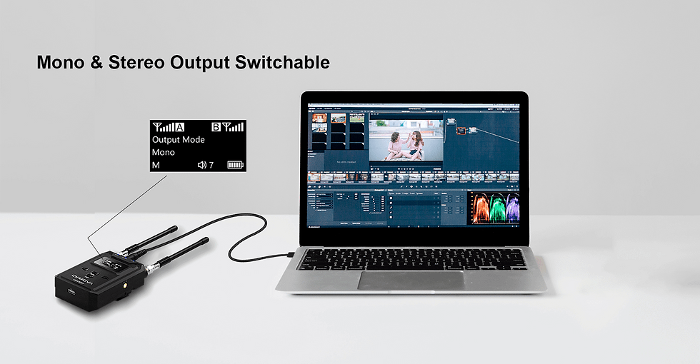 Thumbnail: Vocal M V3 UHF Dual-Ch Wireless Microphone with Recorder/Plug-on Transmitter