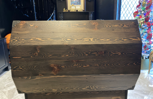 Custom trunk with hand placed hardware