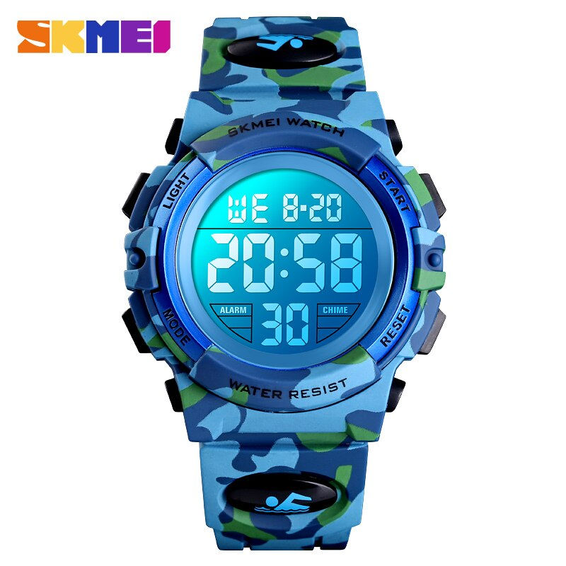 Thumbnail: SKMEI Military Kids Sport Watches 50M Waterproof Electronic Wristwatch