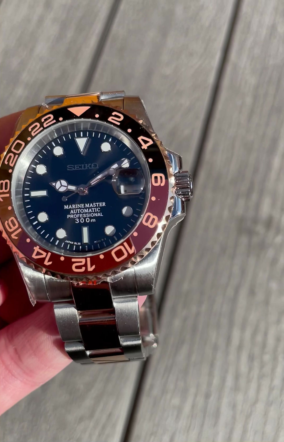 Thumbnail: Seiko Mod Rootbeer GMT