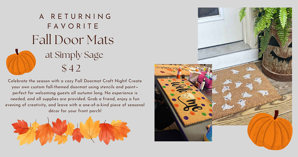 Fall Door Mats at Simply Sage