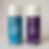 two aerosol cans against a white background